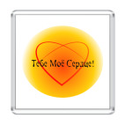 Магнит 6.5 x 6.5 см Тебе мое сердце