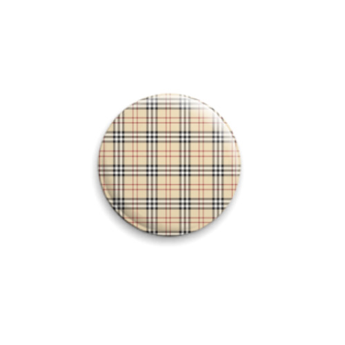 Значок 25мм с принтом  Burberry