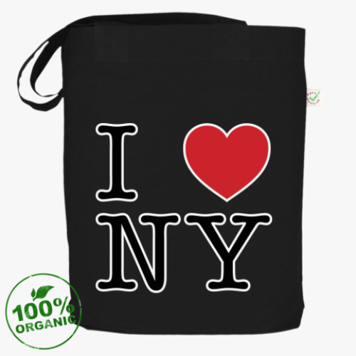 Сумка шоппер с принтом I love NY