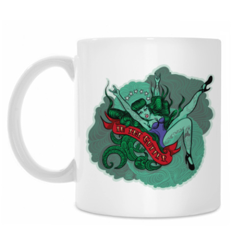 Кружка с принтом Rock Girl