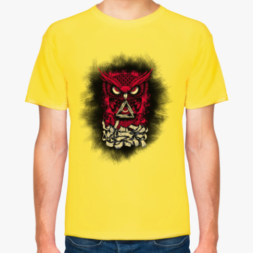 Футболка с принтом Сова (Owl) - всевидящее око