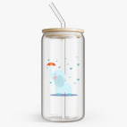 Банка с бамбуковой крышкой