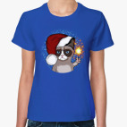 Новогодний грустный кот