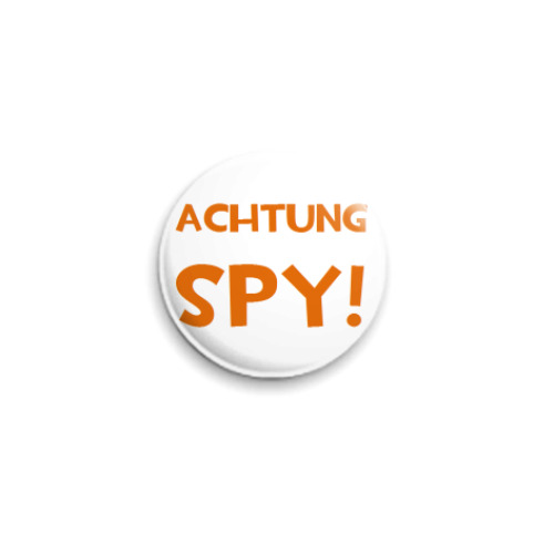 Значок 25мм с принтом spy