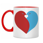 Двухцветная кружка Сердце