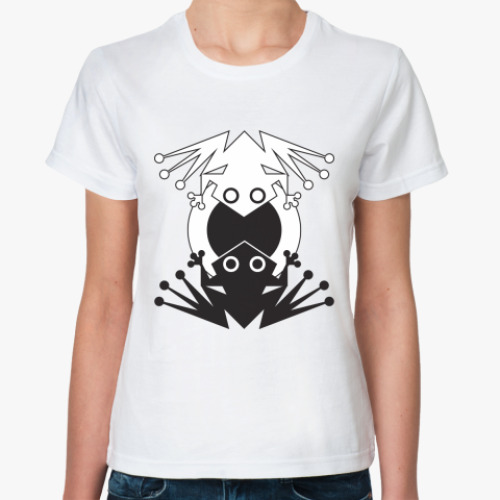 Классическая футболка с принтом Лягушки