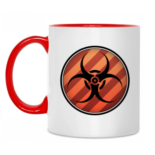 Кружка с принтом биологическая опасность