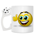 Кружка с футбольным мячиком