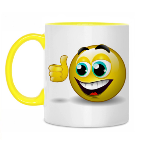 Кружка с принтом Смайлик