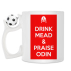 Кружка с футбольным мячиком