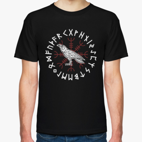 Футболка с принтом Raven