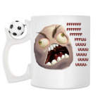 Кружка с футбольным мячиком
