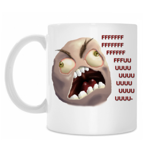 Кружка с принтом FFFUUU