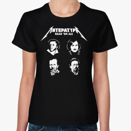 Женская футболка с принтом ЛитературА