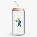 Банка с бамбуковой крышкой