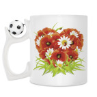 Кружка с футбольным мячиком