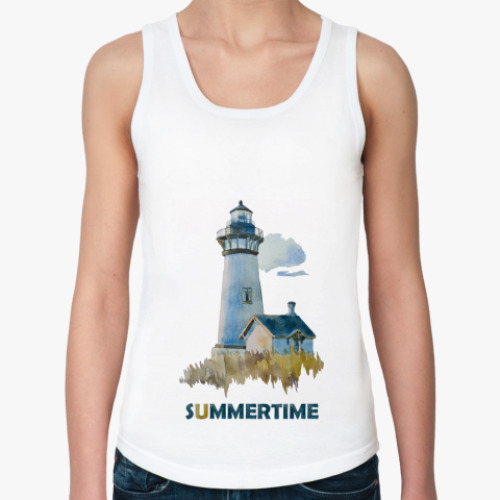 Женская майка с принтом  'Маяк'