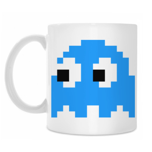 Кружка с принтом Pacman Inky
