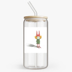 Банка с бамбуковой крышкой