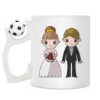 Кружка с футбольным мячиком