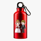 Металлическая бутылка 400 мл UV-DTF