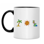 Кружка двухцветная