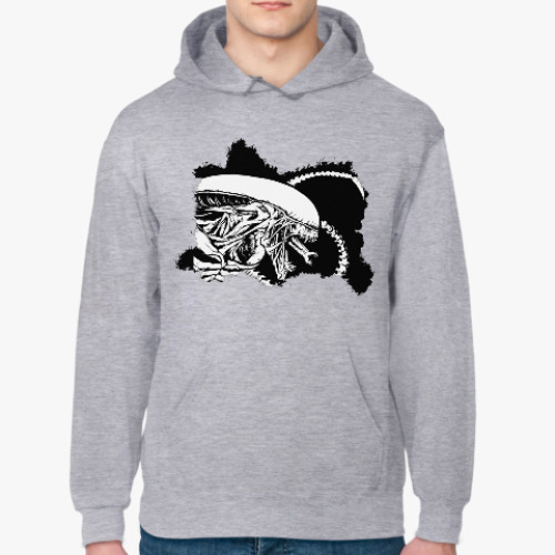 Толстовка худи с принтом Чужой