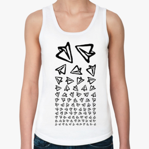 Женская майка с принтом Telegram