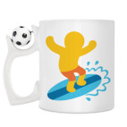 Кружка с футбольным мячиком