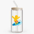 Банка с бамбуковой крышкой