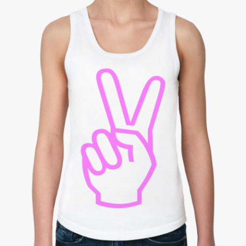 Женская майка с принтом виктори