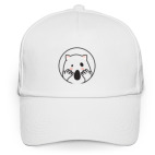 Кепка / бейсболка, белая (печать) Kafka's cat