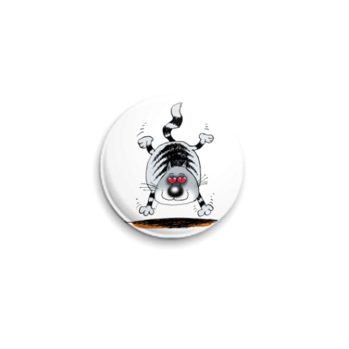 Значок 25мм с принтом LOVE