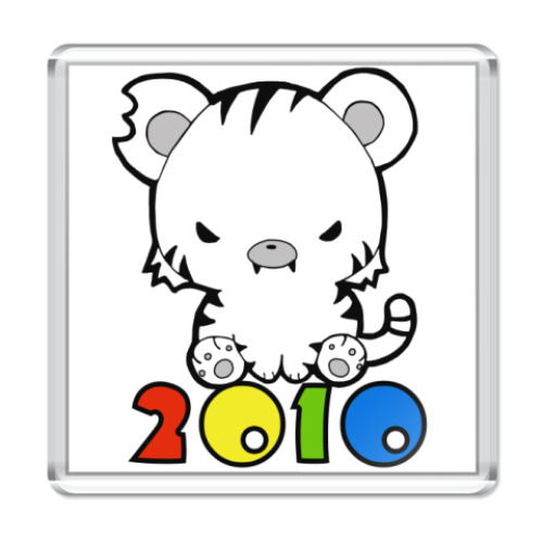 Магнит с принтом 2010
