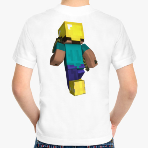 Детская футболка с принтом Minecraft мир: Нуб