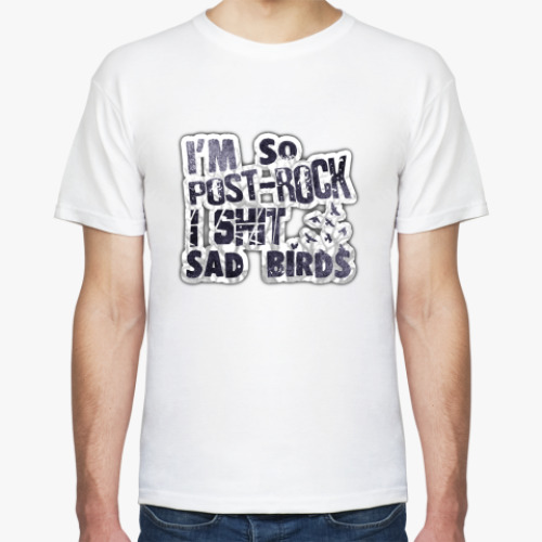 Футболка с принтом POST-ROCK