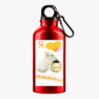 Металлическая бутылка 400 мл UV-DTF