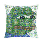 Подушка 35x35 см SAD FROG