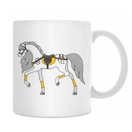 Кружка с принтом beautiful horse