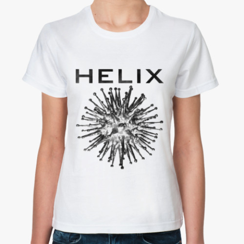 Классическая футболка с принтом Helix