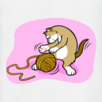 Кот с клубочком