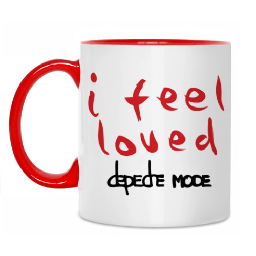 Кружка с принтом I feel loved