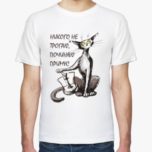 Футболка с принтом Кот Бегемот