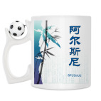 Кружка с футбольным мячиком