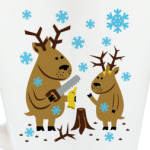 Олени с новыми рогами