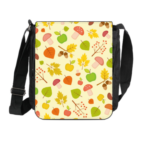 Сумка на плечо (мини-планшет) с принтом Осень