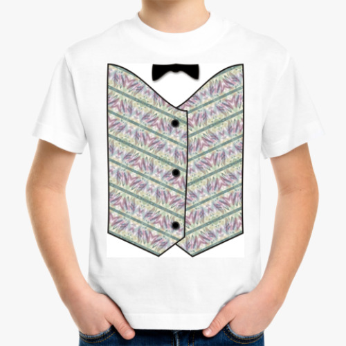 Детская футболка с принтом Жилет ж.6