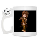 Кружка с футбольным мячиком