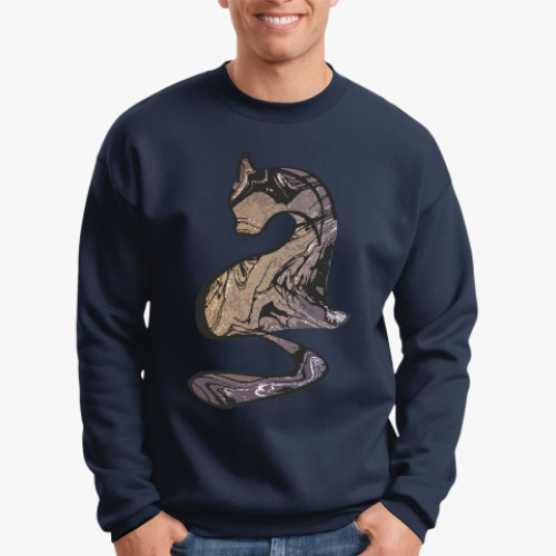 Свитшот с принтом Кот