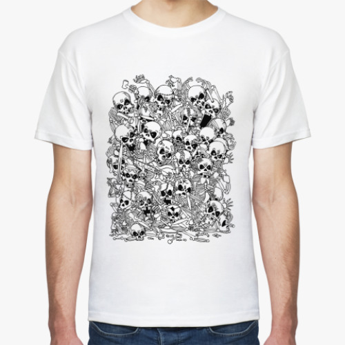 Футболка с принтом Черепа  футболка